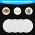 50pcs Synthetic Filter Paper Stickers, 84mm Diameter Adhesive Filter Discs 0.3 µm Wide Mouth Mason Jar Lids Filter Patch for Mushroom Cultivation...