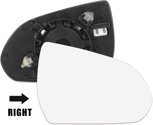 X AUTOHAUX Car Rearview Mirror Glass W/Backing Plate Heated Right Passenger Side for Hyundai Elantra 2015 2017 2018...
