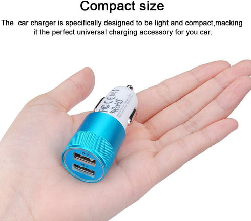 Car Charger, Sicodo 3.4A 2 Pack USB Smart Port Charger Compatible with iPhone 16 15 14 13 12 11 SE X 8 7 Pro, Pro Max, Plus, Samsung Galaxy S24 S2...