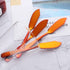 Stainless Steel 18/10 Cheese Desert Knives, Set of 4, Gold Breakfast Butter Knife, Slicer Sandwich Spreader (Magic Red)...