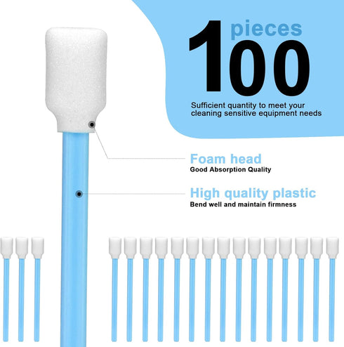 5.1" Foam Cleaning Swab for Camera Solvent Format Inkjet Printer Roland Optical Equipment (50)...