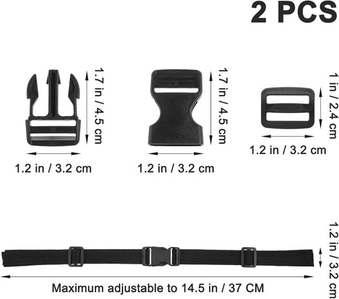 BESPORTBLE Camping Tie Down Straps 2pcs Golfs Trolley Cart Bag Straps Webbing Fastener Belt Replacement Quick Release Buckle Adjustable Durable (B...