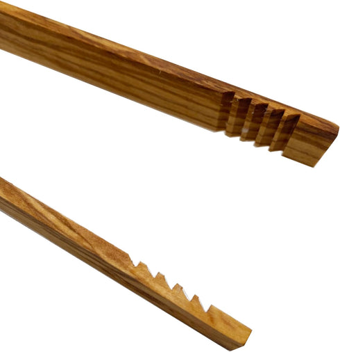Wooden Toast Tongs Wooden Toaster Kitchen Tongs Fruit Clip for Toast Fruits Bread Pickles(Olive wood) 12 IN*0.78IN...