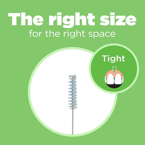 GUM Proxabrush Go-Betweens Refills - Tight - Compatible with GUM Permanent Handle -Reusable Interdental Brushes for Tight Teeth - Soft Bristled De...