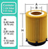 Oil Filter Fits for Mercedes-Benz A220 B250 C300 C350E CLA250 E300 GLA250 GLC300 Metris SLC300 SLK300 Infiniti Q50 Q60 QX30 Metal Free 2701800009 ...