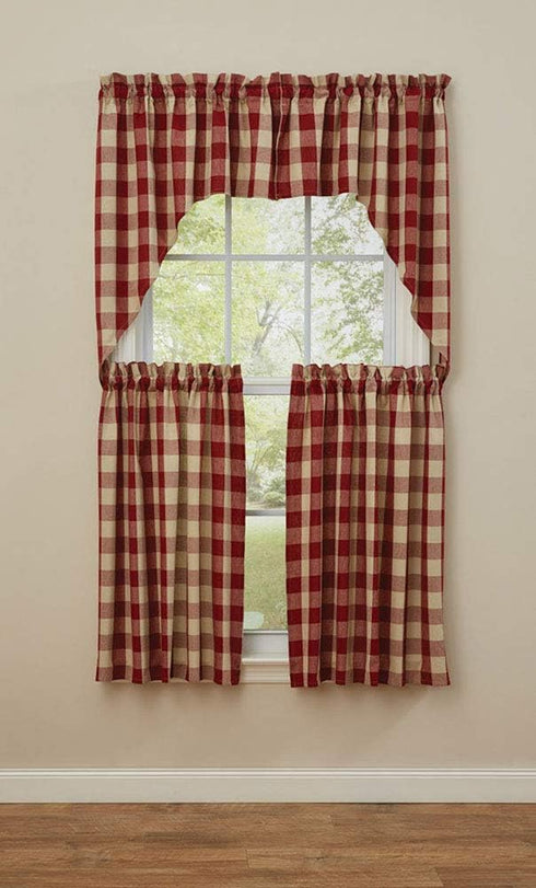 Park Designs Red Buffalo Check Tiers 36x72...
