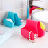 3 Pack Saddle Silicone Sink Caddy, Sponge Soap Brush Holder Basket Organizer Storage for Kitchen (Blue, Green, Pink)...