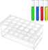 17mm Test Tube Rack with 18 Holes - Durable Transparent Centrifuge Tube Holder for 10ml and 15ml Test Tubes...