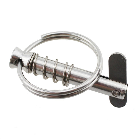 4PCS 1/4 Inch Marine Hardware Quick Release Pin Stainless Steel Bimini Top Pin Suitable for Stainless Steel Pipe Clamp and Marine Outfitting and B...