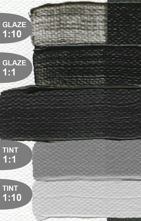 Golden Heavy Body Acrylic - Bone Black - 5 oz Tube......