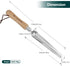 Berry&Bird Seeding Widger,Stainless Steel Garden Bulb Shovel with Wooden Handle for Planting Indoor Seed Tool Bulb Planter Trowel Hand Transplante...