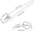 SUNNYCLUE Stainless Steel Sharp Tip Sewing Scissors with Sheath Chain Cutter Safety Precision Detail Embroidery Scissors with Cover Handcraft Art ...