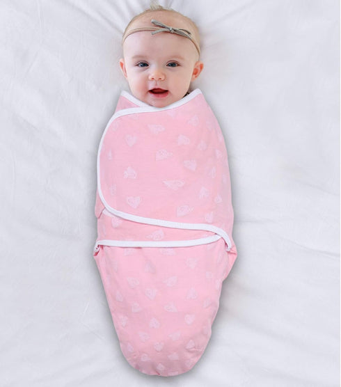 The Peanutshell Swaddle Blankets for Baby Girls, Cheetah & Ditsy Floral, 3 Pack Wrap Set, 2 Sizes (Medium/Large)...