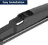 X AUTOHAUX Car Rear Windshield Wiper Blade Arm Set for Mazda3 2010-2013 14 Inch 355mm...