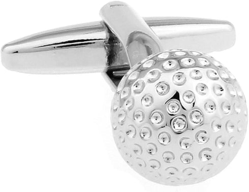 Golf Ball Pair Cufflinks in a Presentation Gift Box & Polishing Cloth...
