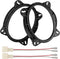 RED WOLF 6X9 Inch Front Door Speaker Adapter W/Speaker Wiring Harness for 2004 Up Toyota 4Runner Camry Highlander, Lexus CT GX LS Install Aftermar...