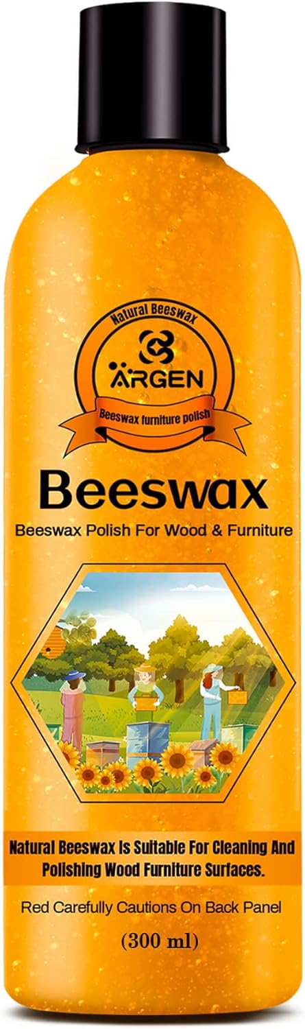 CARGEN Beeswax Furniture Wood Polish - Wood Seasoning Beeswax Oil for Wood Natural Wood Polish and Conditioner Restore A Finish 300ML Christmas Gi...