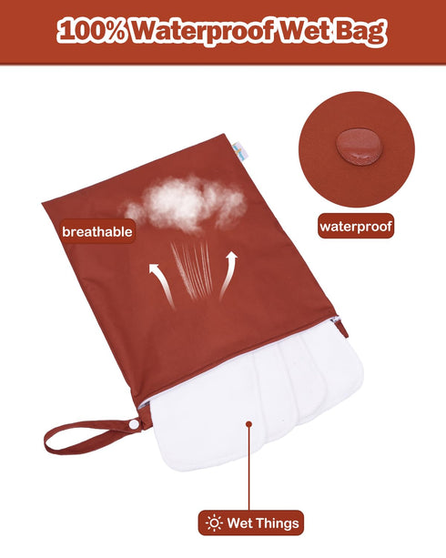 babygoal Wet Bag for Swimsuits, Waterproof Bag for Travel, Food Storage, Stroller, Daycare, Baby Diapers, Yoga, Beach, Pool, Wet Clothes LAU-NKD56...