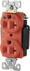 Eaton IG8300RN-SPL Hospital Grade Premium Isolated Ground Duplex Receptacles with 20-Amp, 125-Volt, 5-20-NEMA Rating, Orange...