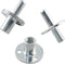 2 Sets Metal M12 Bed Post Connector Screw-in T-Nut Bedpost Connector Furniture Hardware Fittings Nuts...