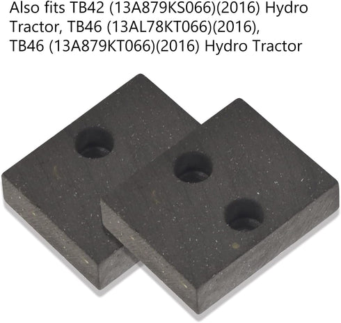 4 Pcs 761-05007 Deck Brake Pad Compatible with Troy-Bilt/Cub Cadet XT1-LT42, XT1-LT42 C, XT1-LT46, XT2-LX42, XT2-LX42 FAB CC C 600 Mower - Include...