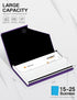 Padike Business Card Holder, Upgraded Leather Business Card Case Pocket Card Holders for Men or Women, Metal Slim Name Card Holder RFID Blocking B...