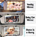 Car Sun Visor Vanity Mirror, Rechargeable with 3 Light Modes & 60 LEDs for Rear View, Universal for Truck SUV...
