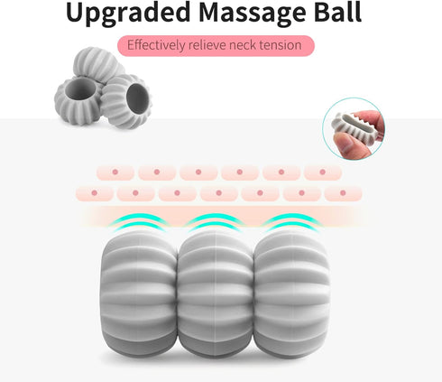 Handheld Massager Roller with 6 Balls for Deep Tissue Massage - Pain Relief for Neck, Back, Waist, and Legs...