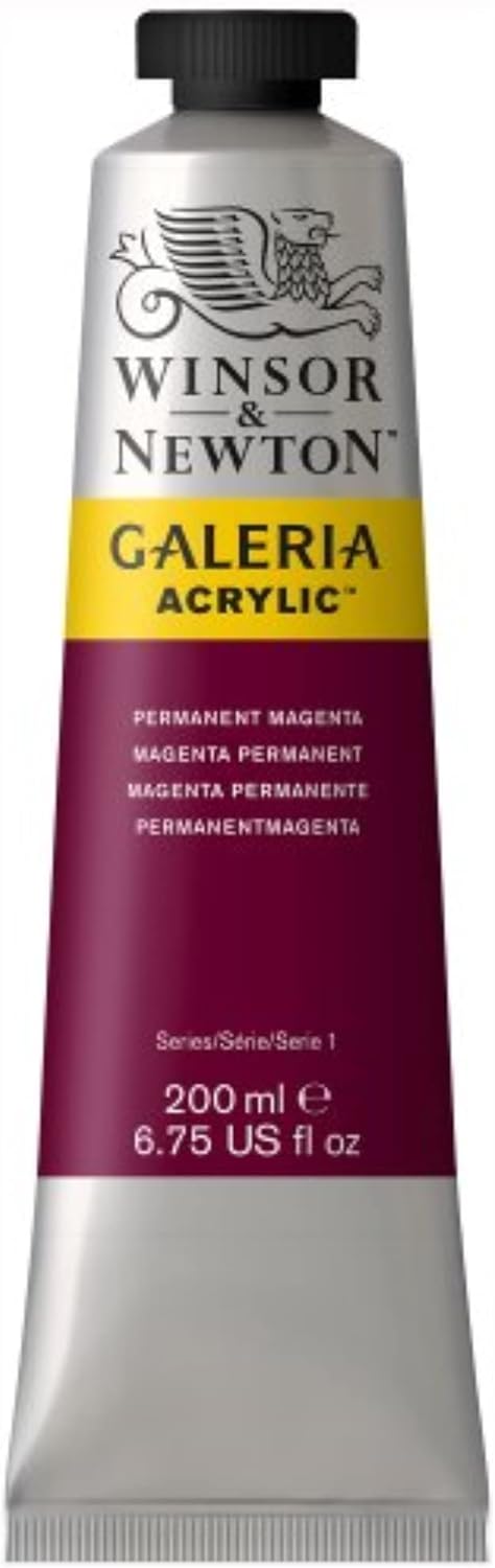 Winsor & Newton Galeria Acrylic Color, 200ml (6.75-oz) Tube, Permanent Magenta...