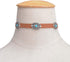 Olbye Bohemia Turquoise Choker Necklace Leather Choker Jewelry Suede Necklace for Women Boho Style...