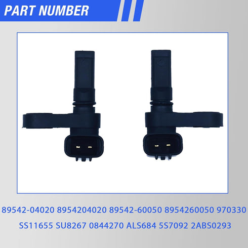 ABS Wheel Speed Sensor Front Rear Left Right Compatible with 2005-2020 Toyota Tacoma 2003-2020 4Runner 2007-2014 FJ Cruiser 2008-2020 Land Cruiser...