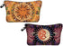 2 Pack Soft Makeup Bag for Purse, 3D Allover Printed Makeup Pouch with Zipper Cute Storage Washing Bag Small Pouch Gift for Women-Sun...