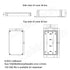 Junction Box IP65 Waterproof Dustproof ABS Plastic Universal Electric Project Enclosure with Fixed Ear Black 6.2x3.5x2.5 inch (2pc)...