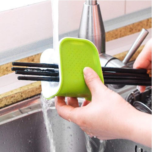 Blade Brush Knife Cleaner Chopsticks and Fork Cleaning Brush Cutlery Cleaner Utensil Bristle Scrubber Double Sided Spoon Knives Washing Brush...