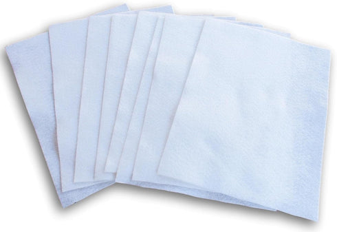 Acrylic Felt Sheets Craft Sewing DIY Set - Solid Color Sheet Packs - 9 x 12 inches - 8 Ct (White)...