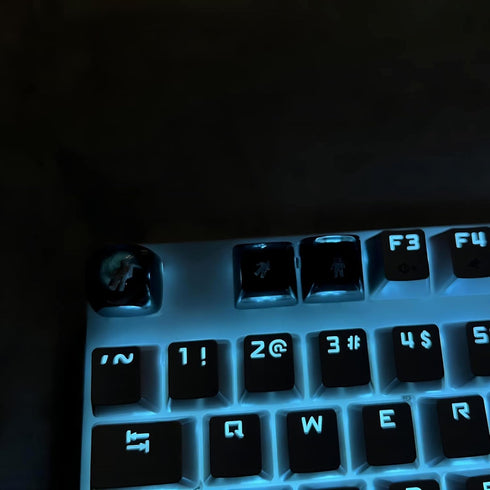 Custom Keycap Astronaut Keycap for MX Mechanical Keyboard Unique Gifts for Friend - 3...