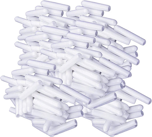 YouU 200 Pcs Universal Dishwasher Rack Tine Prong Repair End Cover Caps, Extra Long 1 inch Round Tips, Just Push on to Repair (White/200 pcs)