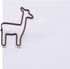 100 Count Giraffe Shaped Paper Clips Great for Paper Clip Collectors or Office Gift - Comes in Round Tin with Lid and Gift Box (Brown)...