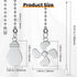 Ceiling Fan Pull Chain Extender, 2 Pcs 12 Inches Long Ceiling Fan Pull Chain Extension Pendant Ornament Set with Connector for Ceiling Fan and Lig...