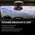 Bling Car Rearview Mirror, Elastic Plush Auto Rear View Mirror Protector, Car Rear View Mirror Elastic Band Car Rearview Mirror Cover for Women Fi...