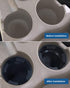 JOYTUTUS Cup Holder Insert 3" & 3.7" Compatible with Chevy Trailblazer 2002-2009, GMC Envoy 2002-2009 Replaces 89039691 88986013...