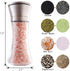Elegant GRINDER 7 inch tall, Eco-Friendly Stainless Steel and Glass grinder, with Adjustable Ceramic Grinder, Spice Mill, Pepper Grinder or Salt G...