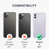 kwmobile Crossbody Case Compatible with Apple iPhone 11 Case - Clear TPU Phone Cover w/Lanyard Cord Strap - Transparent/Black...