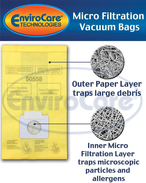 EnviroCare Replacement Vacuum Bags Designed to Fit Kenmore Canister Type C or Q 50555, 50558, 50557 and Panasonic Type C-5 18 pack...