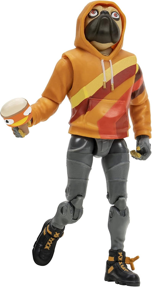 FORTNITE DOGGO (EMOTE SERIES) - 4-inch Articulated Figure with Lil’ Treat Emote Vehicle and Snow Pop Accessory...