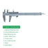 Vernier Caliper 6 Inch + Stainless Steel Feeler Gauge 32 Blade, 6" Stainless Steel Non Digital Caliper, 0-6Inch/0-150mm?0.02mm/0.001" High Precisi...