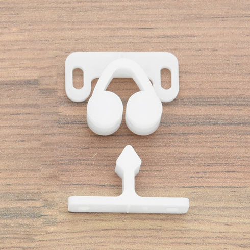 3Pcs White Marine Boat Ball Catch Door Cupboard Spring Back Plates Roller Latch Plastic Catches Cabinet Hardware Tools and Home Improvement...