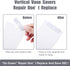 Blulu 50 Pcs Vertical Blind Repair Tabs Kit Vane Savers Blind Repair Clip, Window Replacement Slats Parts, White...