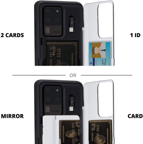 TORU CX PRO Case for Galaxy S20 Ultra, with Card Holder | Slim Protective Cover with Hidden Credit Cards Wallet Flip Slot Compartment Kickstand | ...