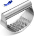 Garlic Press Rocker, Bottle Opener, Stainless Steel Garlic Crusher Chopper Squeezer Slicer Mincer...